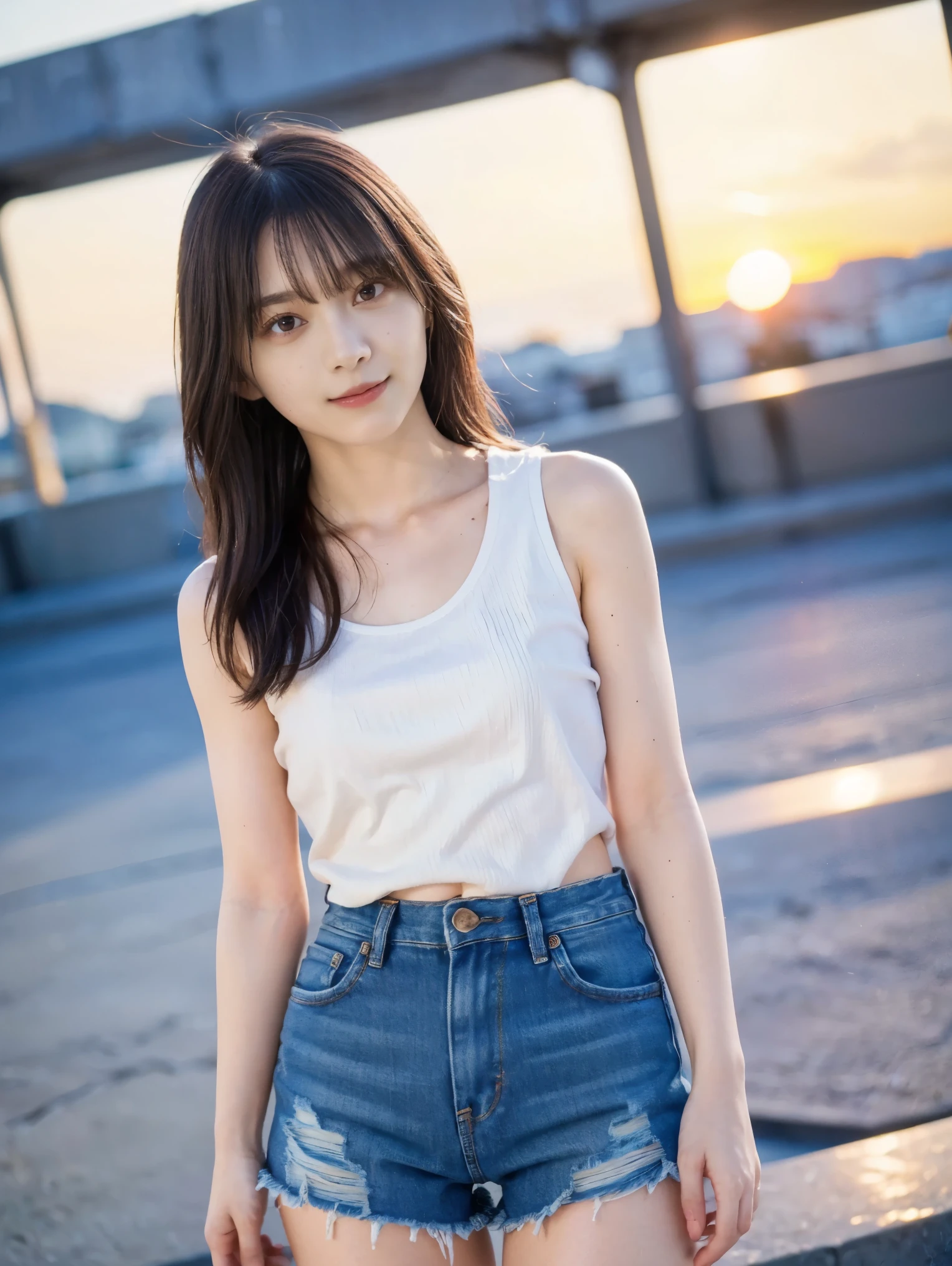 NSFW:1,4、highest quality、High resolution、8K、Girl 1 Mature Mature Mature Woman Person、during the day、、black haired、shortcut、light shines、outside the house、luxury、(medium hair)、Beautiful detail sky、beautiful earrings、(dynamic pose:0.8)、(whole body:1.2)、Wind、shiny skin、vision、bust、perfect shiny skin,perfect skin,((erotic,sexy and sexually explicit)),((Accurate needle with no discomfort)), big and full breasts,big breasts thin waist, look at the audience,((sailor suit)),((white tank top:1.2)),(red tie),(Blue Mini Pleated Mini Skirt),(((スカートをlift it yourself))),(lift it yourself),(show panties),panties on,panties focus,((get up,spreads over the entire leg)), socks, (black knee socks),(loafer shoes), daytime,in the train,Horizontal seat with your back to the window、(open your legs:1.2)、Raise your hand(So much so that you can see your armpits.。