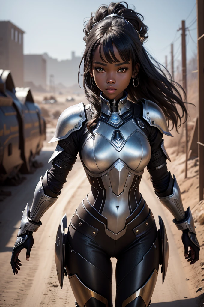 Beautiful black girl, Fighter, Armor
