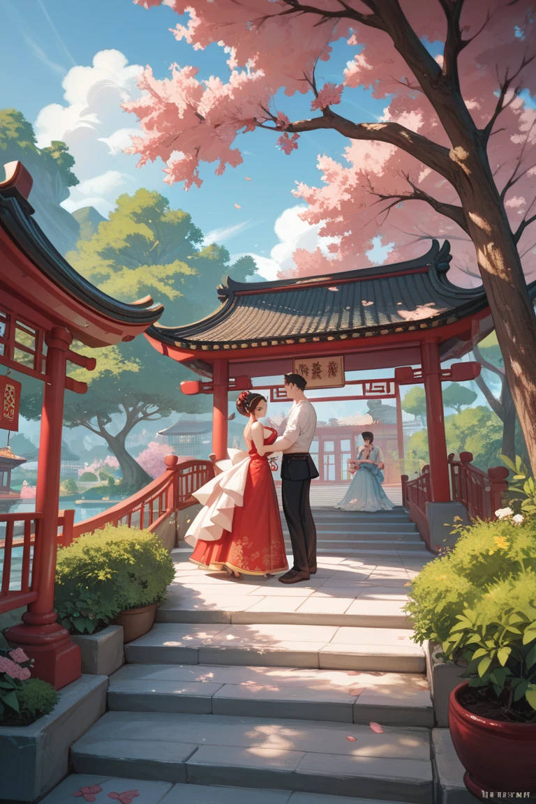 A young man and woman are talking intimately