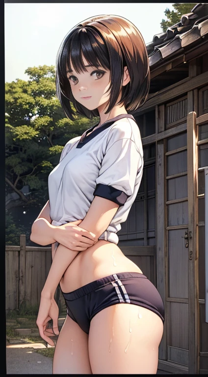 Photo of a young malay female with small breasts (((after sex))) & (((lying on the ground))) inside (((public park))), 20yo,petite, skinny, slender body, short body, ((((dark skin)))), dimples, light, detailed face, (faint), ((blank eyes)), (open mouth), (smile),(tongue out)), ((spreading legs)), Perfect breasts, tiny breasts, flat breast, flat chest, natural breasts, A cup, (((hijab))), (((glasses))),(((colorful sports bra))), (((no panties))), (((gapping asshole ))),(((gapping vagina))) (sweat), (wet), ((((body covered by semen))), ((((vaginal juices))))
