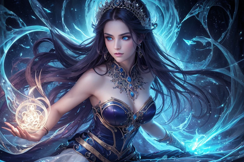 A very beautiful woman who met a mythical creature, Sharp outlines, michael letter, Christoph Hugh 、ภาพวาดที่มีvery detailed, luminosity, art by Carne Griffiths and What kind of bone is this? concept art, 4k resolution, Isometric fractal, bioluminescence details , 3D rendering, Octane rendering, complicated details , cinema, Trending on artstation Isometric Centered hyperrealistic cover art. The full color is awesome., hand drawn , brave, Very realistic , determination of hit , cinema,Wonderful background, abstract beauty,stand, Close to perfection, pure form, golden ratio, simple, not finished yet, concept art, Written by Brian Frowd、Khan Griffith、What kind of bone is this?、John William Waterhouse, complicated details, Post production 8,000, high resolution, very detailed too, Trending with ArtStation, photography studio, complicated details, very detailed, Written by Greg Rutkowski, A beautiful young woman meets a mechanical dragon., concept art:Yang J., Artstation contest winner, fantasy art, Grand fantasy digital art style, epic fantasy art style, epic fantasy art style hd, detailed fantasy art, fantasy art behance, fantasy art style, detailed digital 2d fantasy art, Grand fantasy art style, The eyes are extremely detailed and beautiful., Blue eyes have no pupils., beautiful blue eyes, The face is quite beautiful., Also々Appearance, Unrivaled beauty, Highest quality, Masterpiece, perfect angle, perfect composition, Best shot, official art, cinema light, Very beautiful and wonderful, Knight's Dream