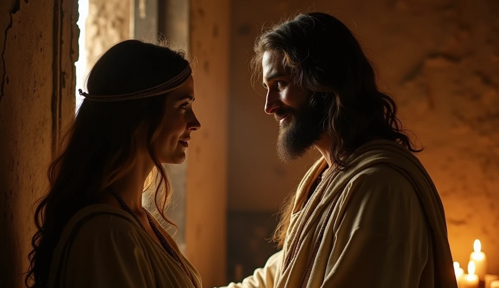 {
"size": "1024x1024",
"prompt": "A serene and compassionate image of Jesus gently removing a grotesque, horror-themed mask from the face of a person. The person looks relieved and thankful, as their true face is revealed, radiating peace and happiness. Jesus has a calm and loving expression, with a soft, warm light surrounding both figures. The background is heavenly, with light breaking through clouds, symbolizing spiritual liberation and divine intervention."
}