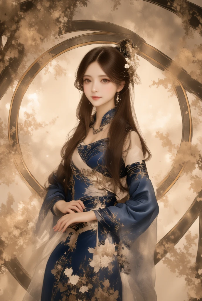 The beauty of black hair and flowers floating on the water、Beautiful beauty、Beautiful digital illustrations美しいアートワークイラストBeautiful digital artワーク、美しいAmazing digital art、Beautiful digital art、Asian woman water element、Amazing digital art、非常にBeautiful digital art、Close-up fantasy with the magic of water、Beautiful fantasy art、Beautiful digital painting、Beautiful digital illustrations、Gorgeous digital painting、Wearing a robe like a celestial maiden.、