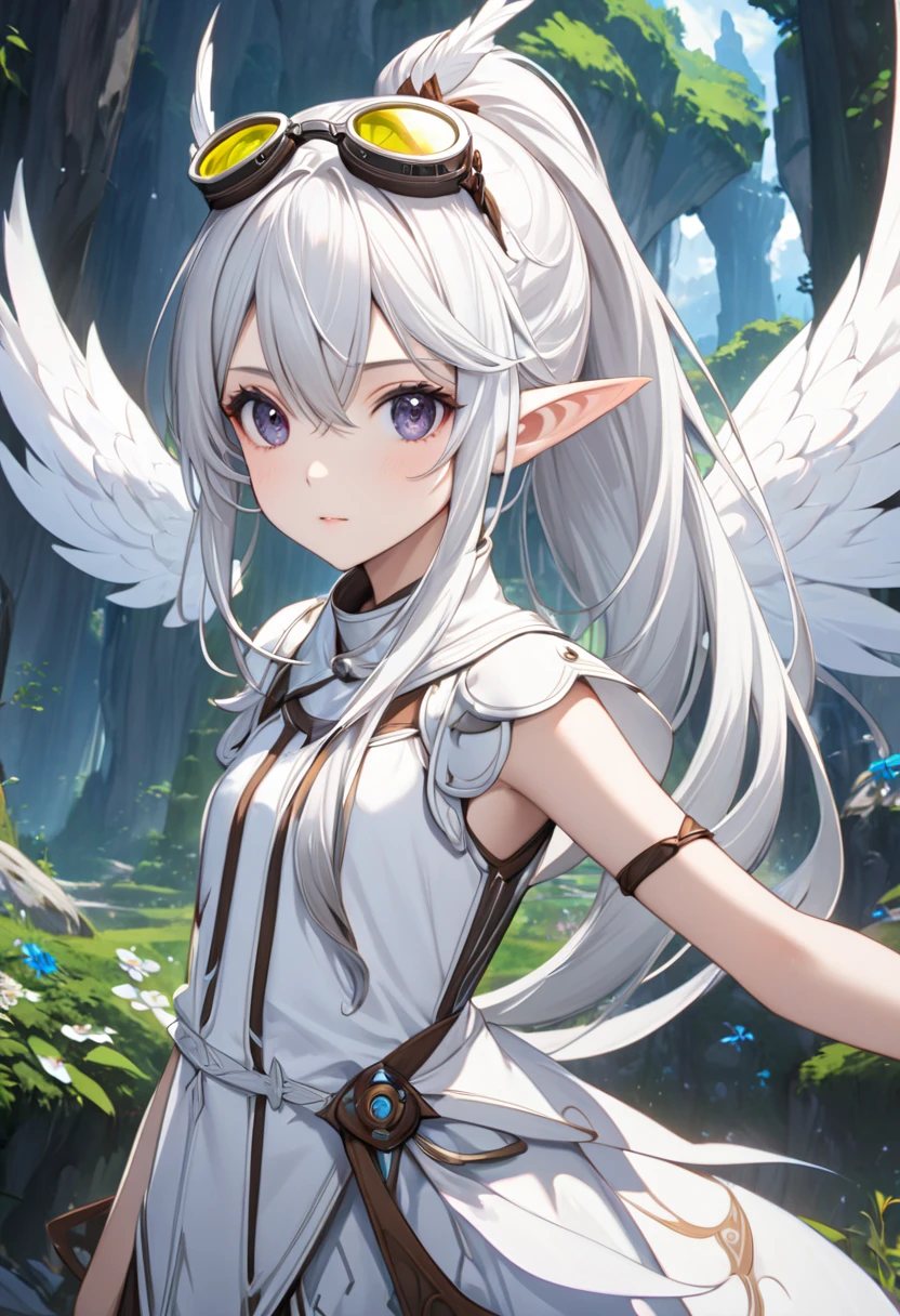 For DND RPG with owl wings and owl eyes、Create hybrid kids with owl characteristics and half a of an owl with wings