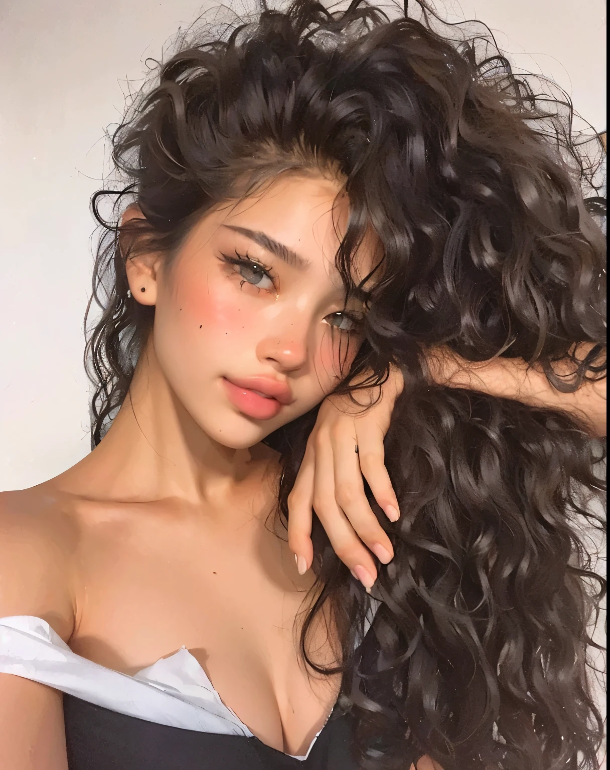 gorgeous woman, tall quality, perfection details, ultra 8K, perfectly rendered face, all her facial and body details are perfectly detailed, maximum quality, 8K, perfectly rendered details, ultra rendered photography for maximum and impeccable quality, wonderful and charming woman, perfect eyes, perfect lips, perfect nose, perfect hair, perfect skin, she is too wonderful, image with maximum ultra mega rendered quality at the height of perfection, each strand of her hair is perfectly wavy and detailed, she is wonderful, an 8K image rendered to the highest AI quality that human eyes have never witnessed such quality and beauty, the image has good saturation and coloring, vivid, super rendered, rendered skin, rendered hair, rendered nose, rendered lips, super rendered image to the highest and best possible quality