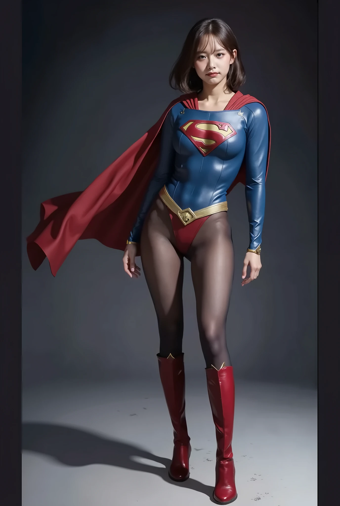  background 、(((  Depicting beautiful legs in black tights    .)))、(((        Legally express the beauty of your smile     )))、((((      make the most of your own original image    )))、(((    Rolling backwards in a supergirl costume    )))、(((ボディにフィットした    Rolling backwards in a supergirl costume    )))、(((Beautiful Hair)))、(((A smile and a wink  )))、(((Please wear black tights....、Wear red boots)))、((  top quality、8k))、((  top quality、8k、  Masterpiece  :1.3))、(((Save the background )))、 Strong concentration:1.2、     beautiful woman with a perfect figure in a traditional Japanese room sitting on tatami mat  :1.4、     slim abs   :1.2、     High resolution face and skin texture    、8k