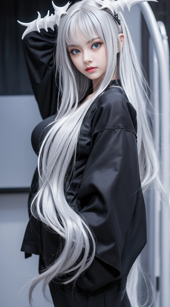 breast, huge, Double tail, Silver Hair, Priest, side, Saint, damn