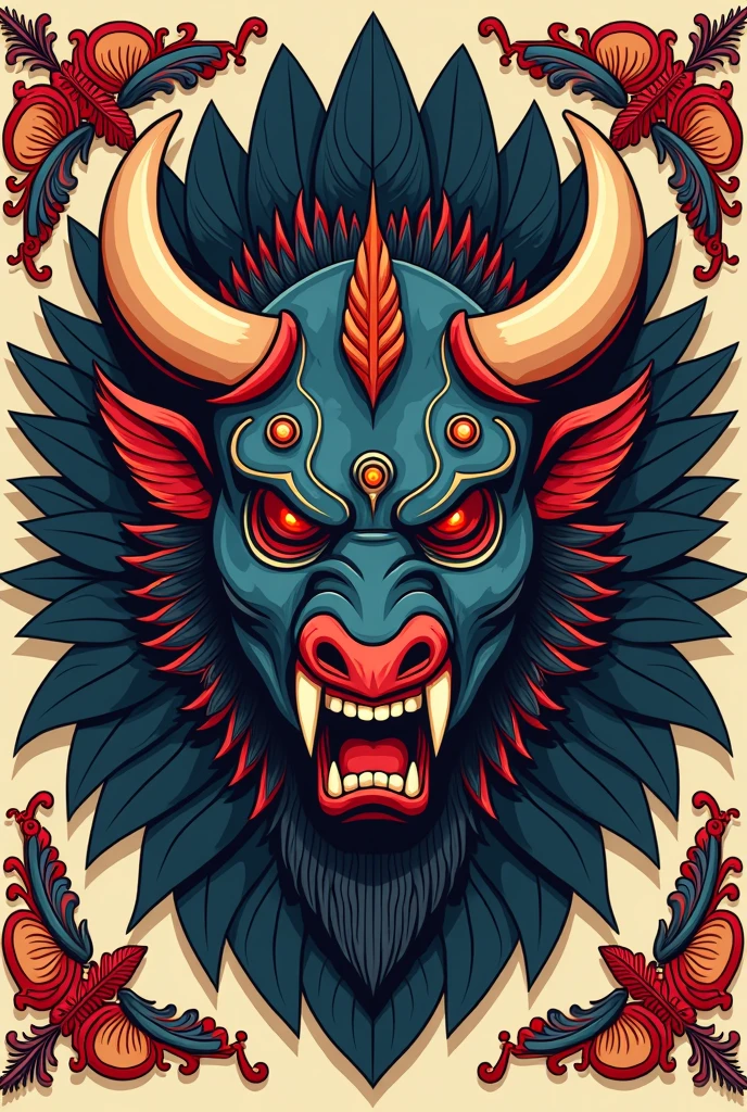 Logo with the folklore of Paraguay