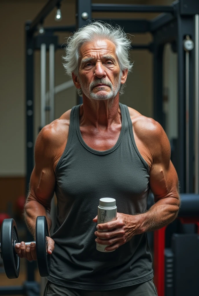 A senior man, old muscular man, elderly man, senior citizen, old man, old man in park, middle-aged man, mature man, elderly gentleman, old man exercising, senior man doing calisthenics, senior man strength training, senior man bodyweight training, old man urban calisthenics, elderly man working out, senior man park workout, middle-aged man calisthenics, mature man bodyweight exercises, elderly gentleman street workout, detailed portrait, extremely detailed face, highly detailed facial features, hyper realistic, 8k, best quality, masterpiece, cinematic lighting, chiaroscuro lighting, dramatic lighting, moody lighting, warm lighting, natural lighting, vibrant colors, rich colors, striking colors, striking palette, bold colors, detailed textures, intricate details, high resolution, photorealistic, realistic, hyper detailed, detailed muscles, detailed wrinkles, detailed skin, detailed expressions, detailed movements, intricate anatomy, street photography, urban landscape, city park, outdoor setting, barge park, calisthenics equipment, workout equipment