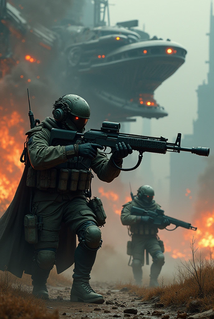 photo of (TwinRealms:1), epic composition, cinematic lighting, Incredible Heroic Soldiers of the (PromptHeist:1)