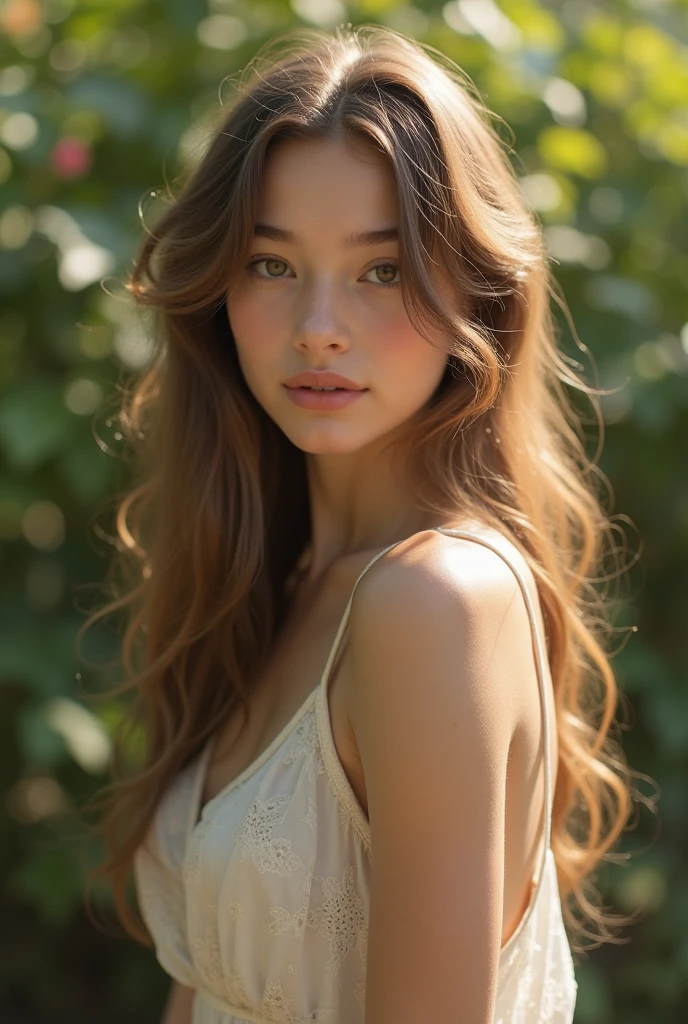 A beautiful young girl, , with large breasts, nude, photorealistic - SeaArt AI