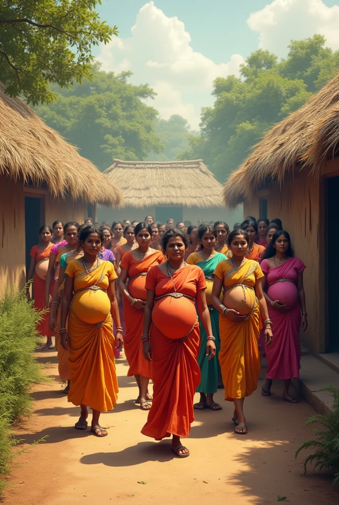 Arrogant village people, attacked pregnent women, well, 1000 years before, Indian