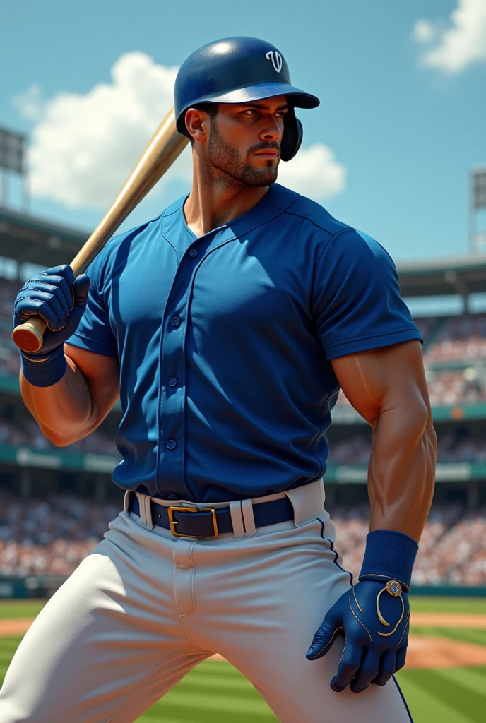 Realistic, guy, big butt, baseball player, baseball uniform, big booty, baseball pants, hourglass figure, cute guy, slapping his ass, squishy ass, spanking, spanking his ass