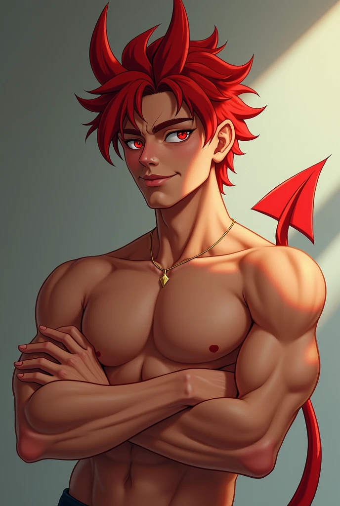 bara rabbit furry, short red hair, full pink skin, on the beach