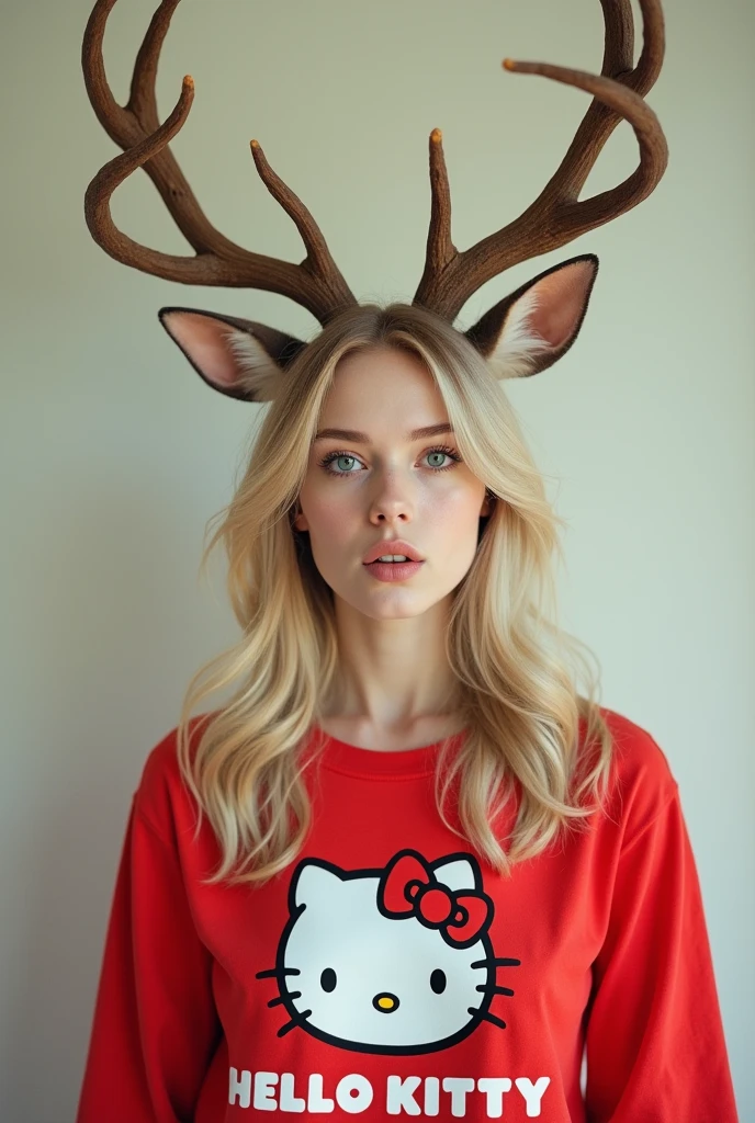 S322_ParkerWinston wearing deer antlers