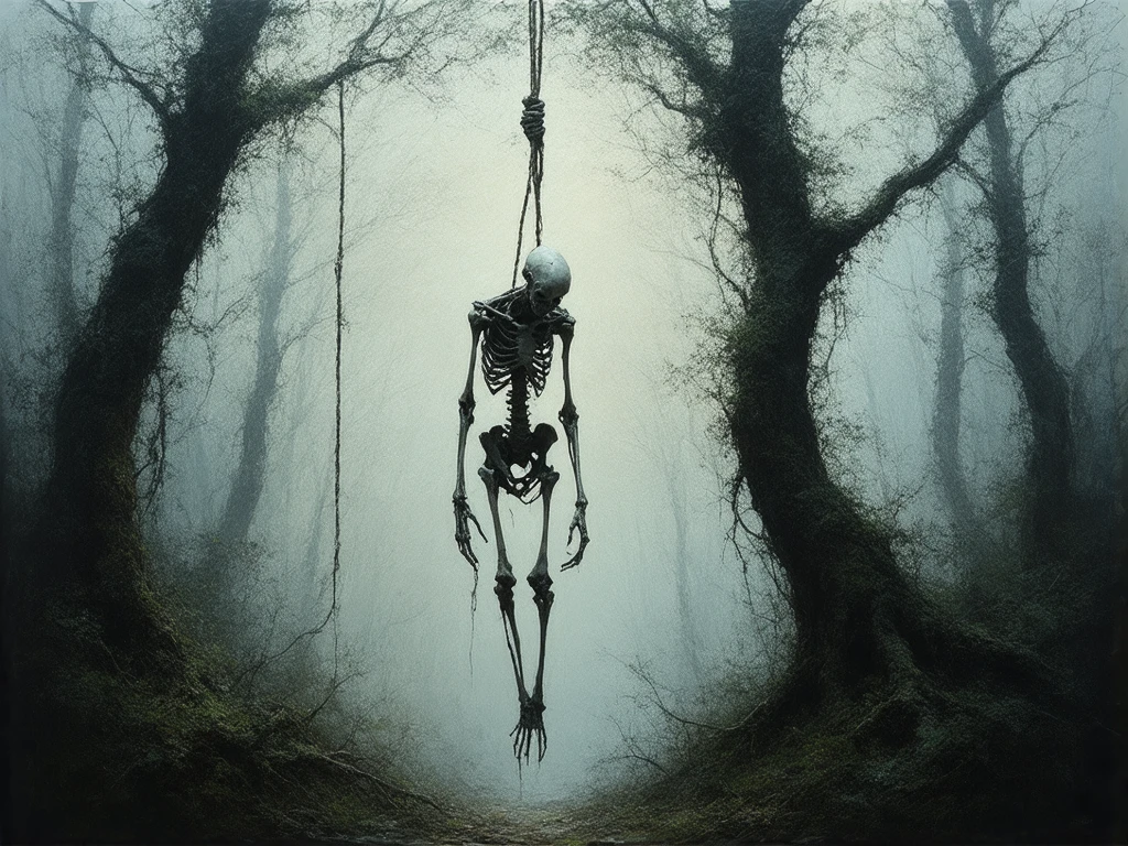 Overgrown botanical garden, mutated flora intertwined with skeletal remains, a lone figure seeking a cure. , cinematic movie by Park Chan-wook , Robert Richardson
