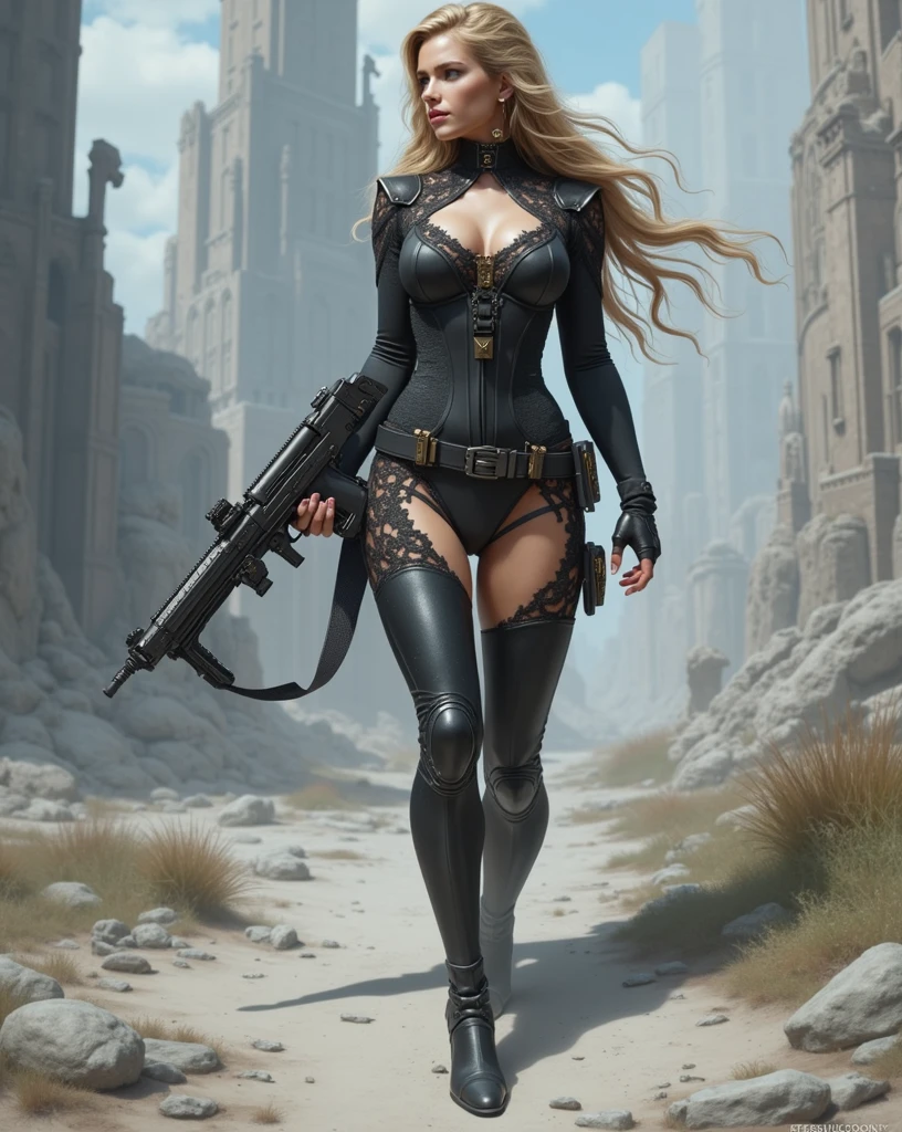 a post apocalyptic soldier (smiling)1:5, intricate, elegant, highly detailed, digital painting, artstation, concept art, matte, sharp focus, illustration, hearthstone, art by artgerm and greg rutkowski and alphonse mucha, 8k