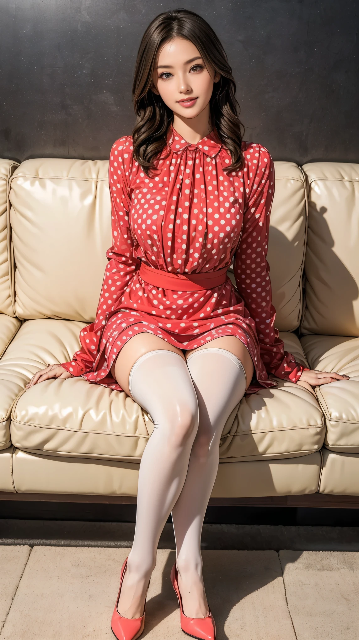 (8k,RAW Photos,Like the picture:1.45),Detailed skin, Detailed face, Detailed eyes, Dutch Angle, Perfect hands, from the front, One person, Cute Japanese Woman, young, Beautiful women in their 20s, 2, Small BreastsOne person, Adult, Mature Woman, Very huge face bigger breasts, Browsing Caution, lingerie, Avatar (series), CHAR-F Avatarseries トフ・ベイフォン シュリク作, (Black Hair:1.2), , Poor Complex (White Red 1.5) Night dress, , (Long frilly elbow gloves, Lace knee socks, High heels:1.15), (Updo:1.3), Embarrassing, tears, Sitting, wave hands, (Early summer beach)in,