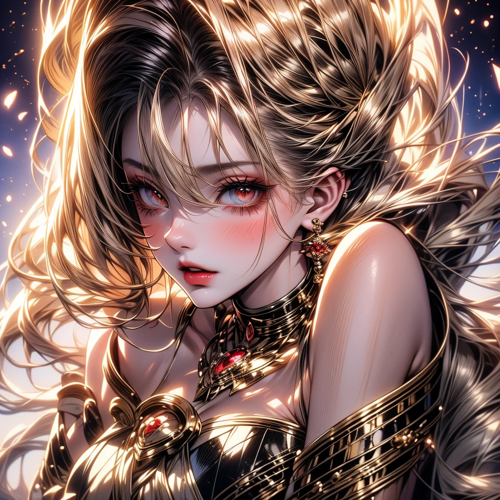 Madoka Magica　　Soul Gem Corruption　　beautiful girl　Magical girl　Mami Tomoe　Blonde　Curly hair twin tails