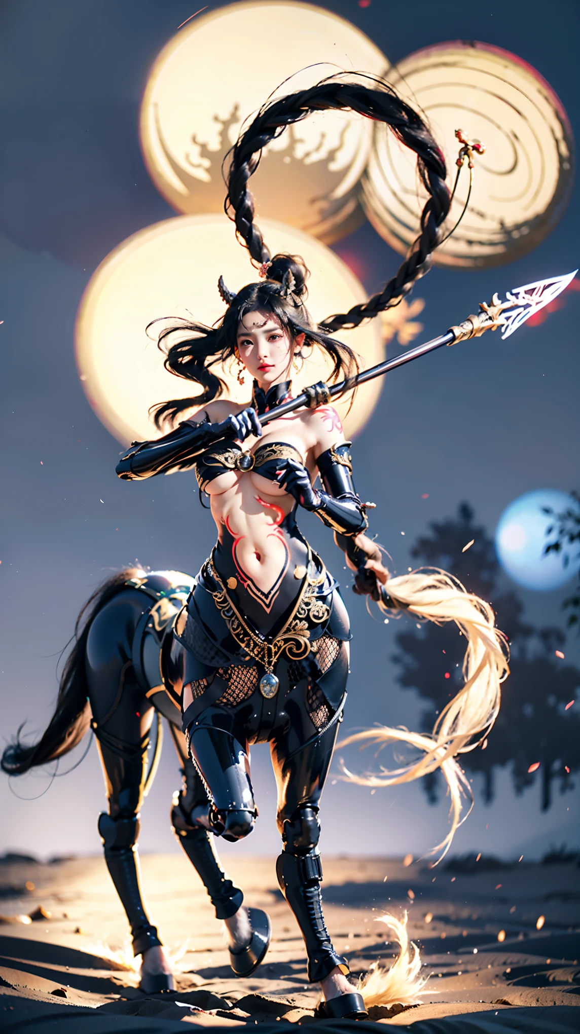 creates an epic picture ,超大广horn、Ultra deep depth of field ,Super focal length 、Super-sharp 、Super complex、 super detailed 、 super realistic 、 colorful、 supernaturalism , used an all-round three-dimensional moving camera ,多horn度拍摄, graphics to divide the scene and dynamically distribute the material 。 The Three Realms of the Multiverse(Elite Club 、The stars gathered :2),(组群超过9位女皇horn色:2)Passionately interpret :( Seamlessly embedded cybermecha centaur with integrated fusion ,Centaur,Centaur:1.8)、( Phoenix Empress 、 Mini Fairy Fairy Imperial Wind 、 Princess Sphinx Princess Bathing Sand 、 Princess Sphinx Cat Bathing 、 Sky Demon Dragon Queen Tengyun Driving Fog 、 Fiery Fire Queen 、 The charming Conjuring Queen Tifflin ),每位horn色具有独特的外观特征、 magical ability 、Stance and Movement , Special Organs 、Artifact Equipment、Special scenes and natural phenomena,Clearly layered,Lively action,Creative Layout ,( combines various styles and high quality fabrics :2), Dragon Queen Blue Purple Tights , Exquisite Combination Scenes , super sexy 、 Super Curve 。 Inclusive Display , details are true ,Super intricate details, ultimate clarity , Ultra high quality output , makeup fine-tuning to make facial features 、 asymmetrical appearance , neoclassical Chinese and Western style (Dress、Casual Clothes、Warframe、 cyberpunk、Wedding Dress), Advanced Brush Tool , Combining Mythical Legends and Monster Characteristics (horn、tail、Tentacles、Wings、Feather、scale、nail、hoof、Anti-Joint 、Arthropod、fur、Chitin 、Pattern、Tattoo、, ornate decorations, etc. :2), Physiological Perfection、 standard medical beauty 、 Biological Adjustment , Super Giant Teardrop Papaya Big Chest 、Round and straight、Enchanting and sexy、Low body fat percentage ,The infinitely changing miracle magic decoration ( invisible coding :2), The Sphinx Cat Princess of the Desert 。Perfect childlike look,Perfect muscle lines, Narrowed Ribs 、Smooth shoulder blades、纤瘦腰腹与 Super Giant Teardrop Papaya Big Chest 形成强烈反差,Long body 、Beautiful curves、 Proud Business Line , Special Moves : Side knee bends、 Straightens waist and raises head、 Bunny jumps with hands behind back、 Lifts head on the ground、Side bends, Frequent interaction ,Lively action, Jade horizontal chest 。City mountains glow,Vegetation is abundant, Neon Symbols Float , Blurred Outer Space Supergiant Constructor Park logo glides through the sky 。Refer to Onlyfans 、tiktok、 Douyin and other social media materials , Using Mindjourney 、 Stable Diffusion advanced brush tool 、 Material Texture Pack、Special model library、Real Motion Capture Library。Fun,Light Code , Commercial Giant Production , Clean Picture ,True story,Vivid image, Turing Test ,Micro-expression,Grand Prize Entry,Focus on people, Highlight Moments ,Magnificent epic,Sacred,Group of people, Illusory Aura , holiday atmosphere, Fire Flash ,Colored smoke,tension,Rendering,jelly,} Lens Language ,A metaphor for concentrated computing power 、Implicit 、 Implies (Hall of Fame Characteristics、性tension::1.5)。
