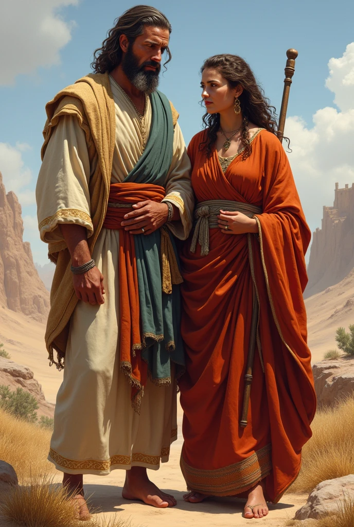 Israelian couple from biblical times 