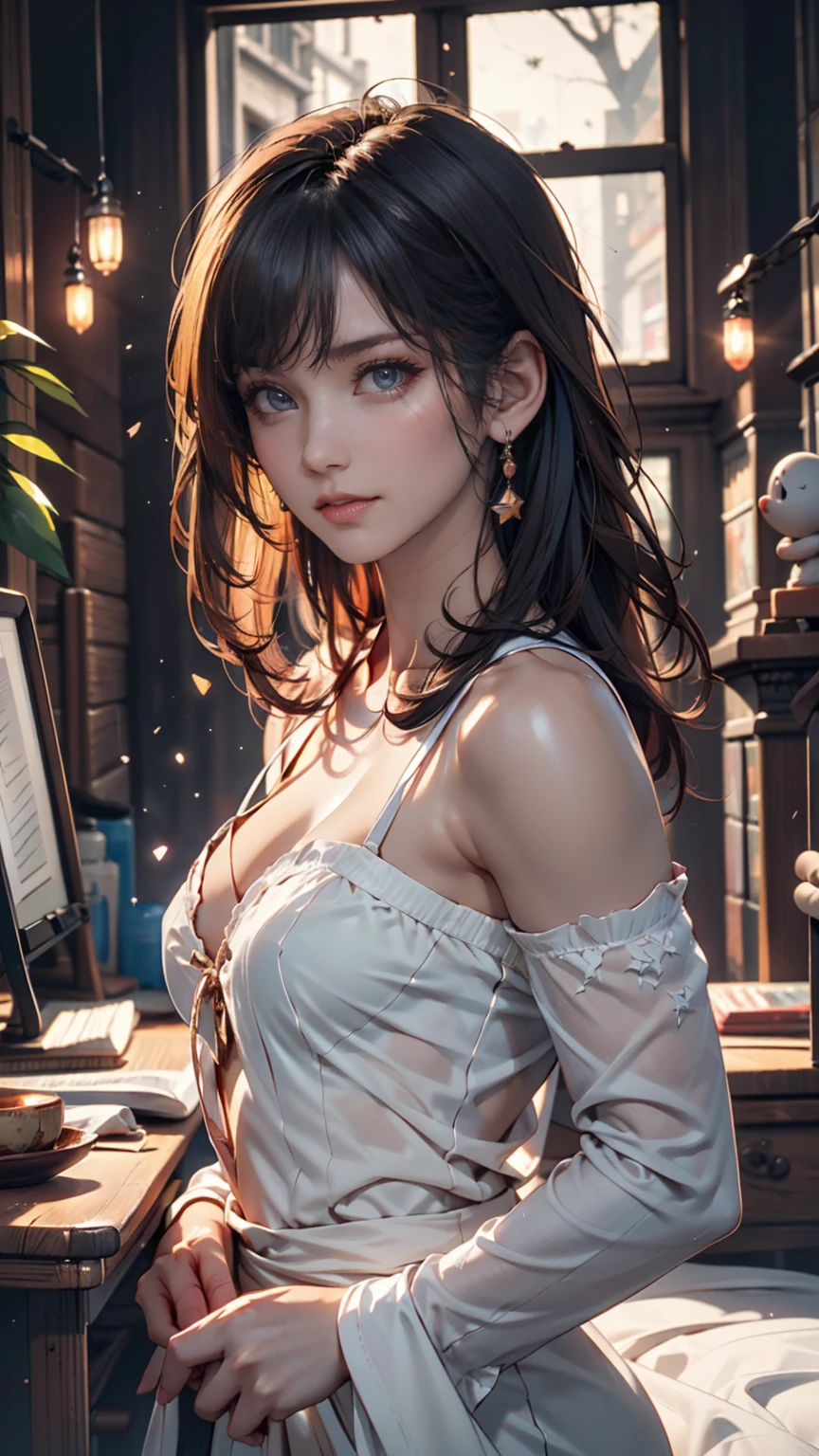 Absurd ,masterpiece, main office, 4K, High resolution, Highest quality, 1girl in center screen with beautifulface, white_hair. (Black costume:1.2),Deep Darkness, 前hair, chest, Eyebrow_appear_Through_hair, hair_ornament, Light_particle, length_hair, Looking_in_Audience, Moderate_chest, Sand Dunesの表面, 一人in, null間, star_(null), starry_null, Twin tails, very_length_hair, yellow_eye,  transparent, see-Through,(background_Giedi_Prime_Sand Dunes:1.0), (Innocent face:1.1),  beautiful eye, volumetric Lighting, True Shadow.