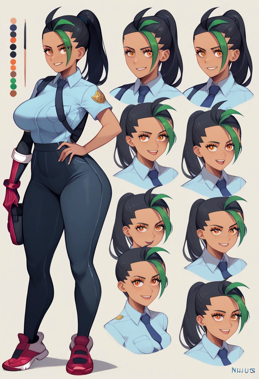 Age 30 mature woman, Pokemon hottest sluts((masterpiece)),(((best quality))),((character design sheet)),((), Nemona in tight collage uniform!  Show way to my skin , 