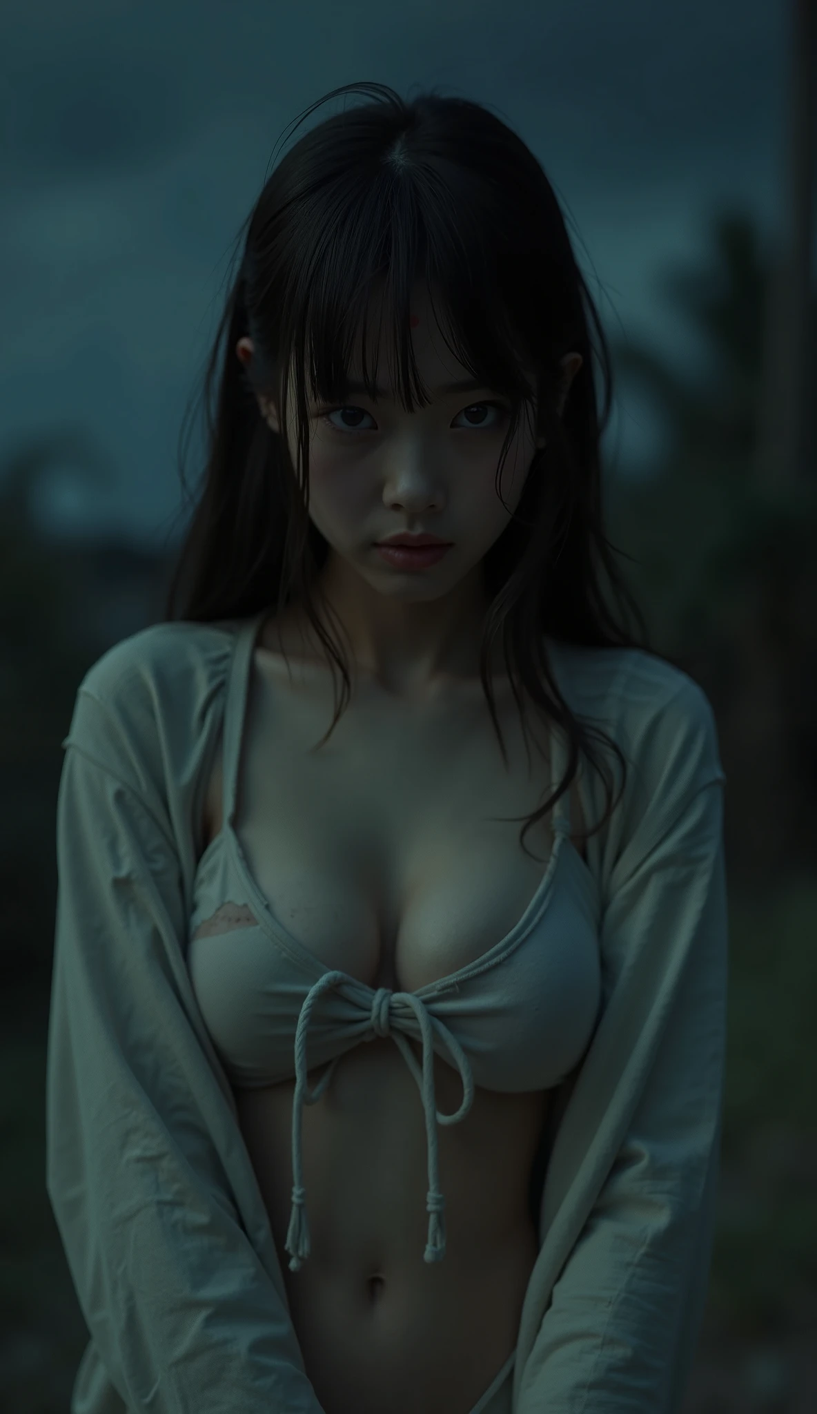 A girl out off wear