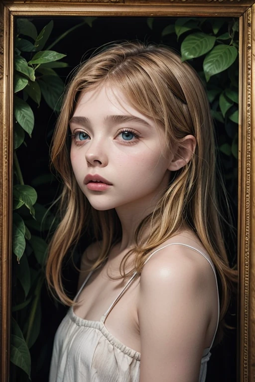 Chloë Grace Moretz Tempera  painting by Sandro Botticelli, beautiful venus