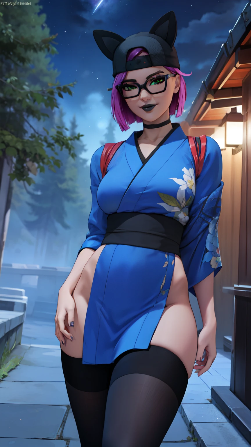 score_9, score_8_up, score_7_up, source_anime, Shinobu Kochou, exposed breasts, yoga pants, long legs, one leg up, standing, tiptoe, bare feet, dojo