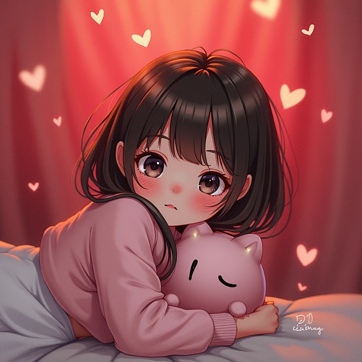 Hayao Miyazaki pastel color style, Simple Line Initialism,Abstract art,Urban Background, (((The most beautiful girl of all time))), chibi, Sweet face. Lips in love, colorful hearts, kawaii design, (((nap))), hospital bed, Panda