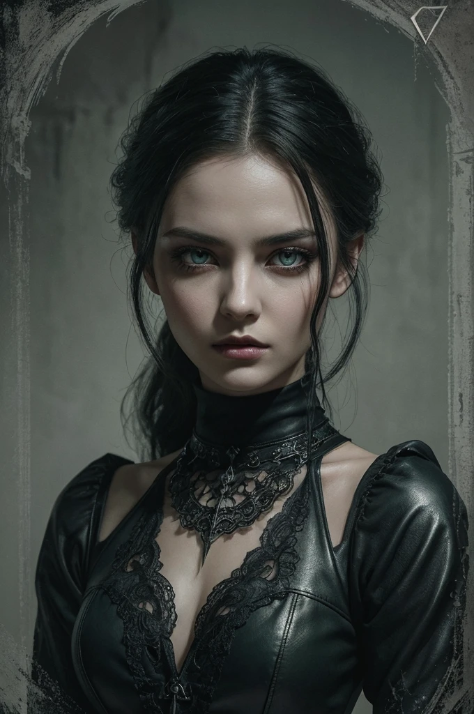 (best quality,4k,8k,highres,masterpiece:1.2),ultra-detailed,(realistic,photorealistic,photo-realistic:1.37),goth girl,purple lipstick,beautiful detailed eyes,beautiful detailed lips,extremely detailed eyes and face,long eyelashes,toned body,upper body,large breasts,short hair,black hair,highlighted hair,stylish outfit,confident expression,black nail polish,dark background,dramatic lighting,vivid colors,edgy style,high contrast,gothic fashion,sexy poses,artistic composition,soft focus,smokey eye makeup,grunge vibes