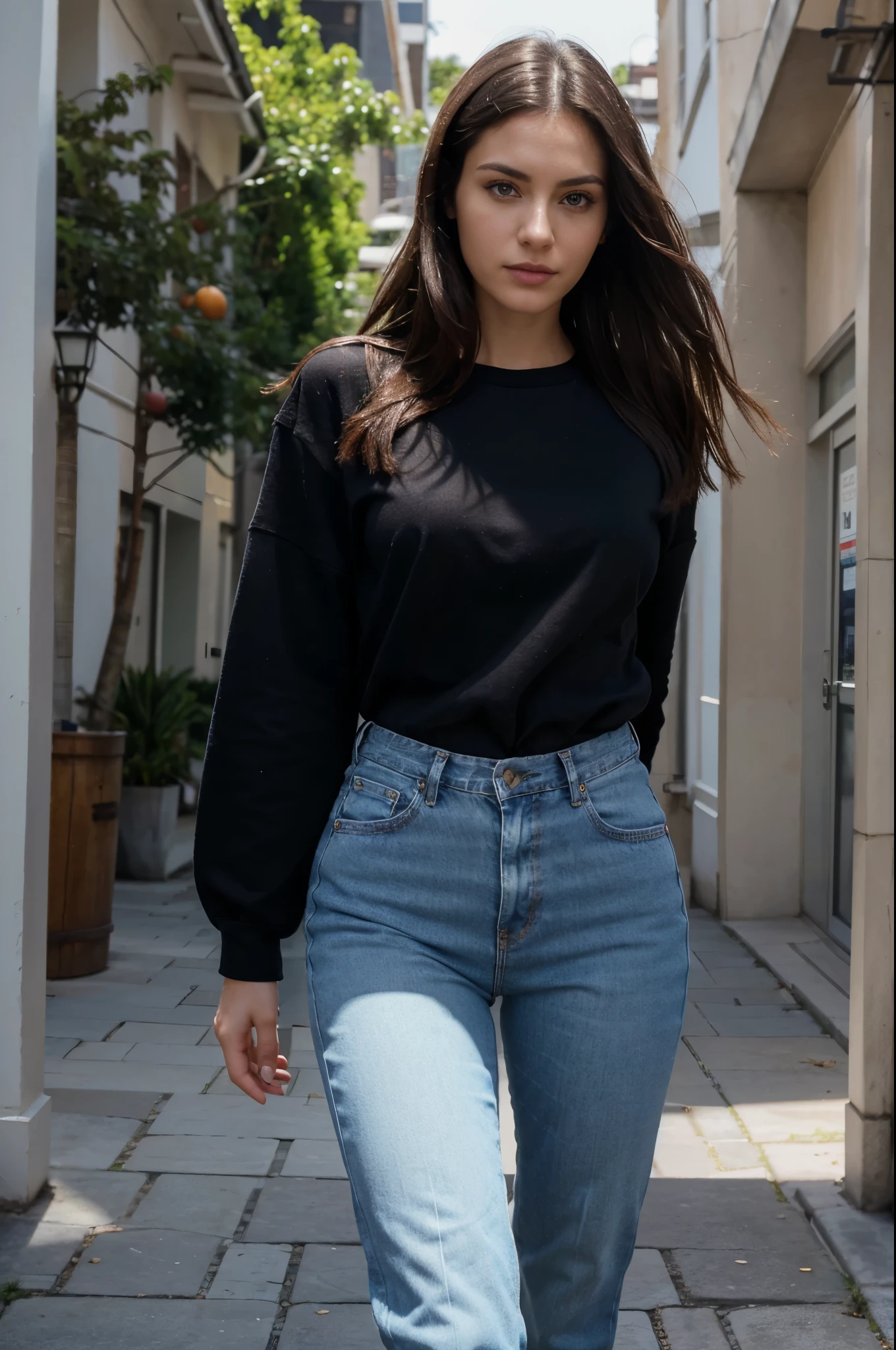 Brown Skin Girl with Jeans