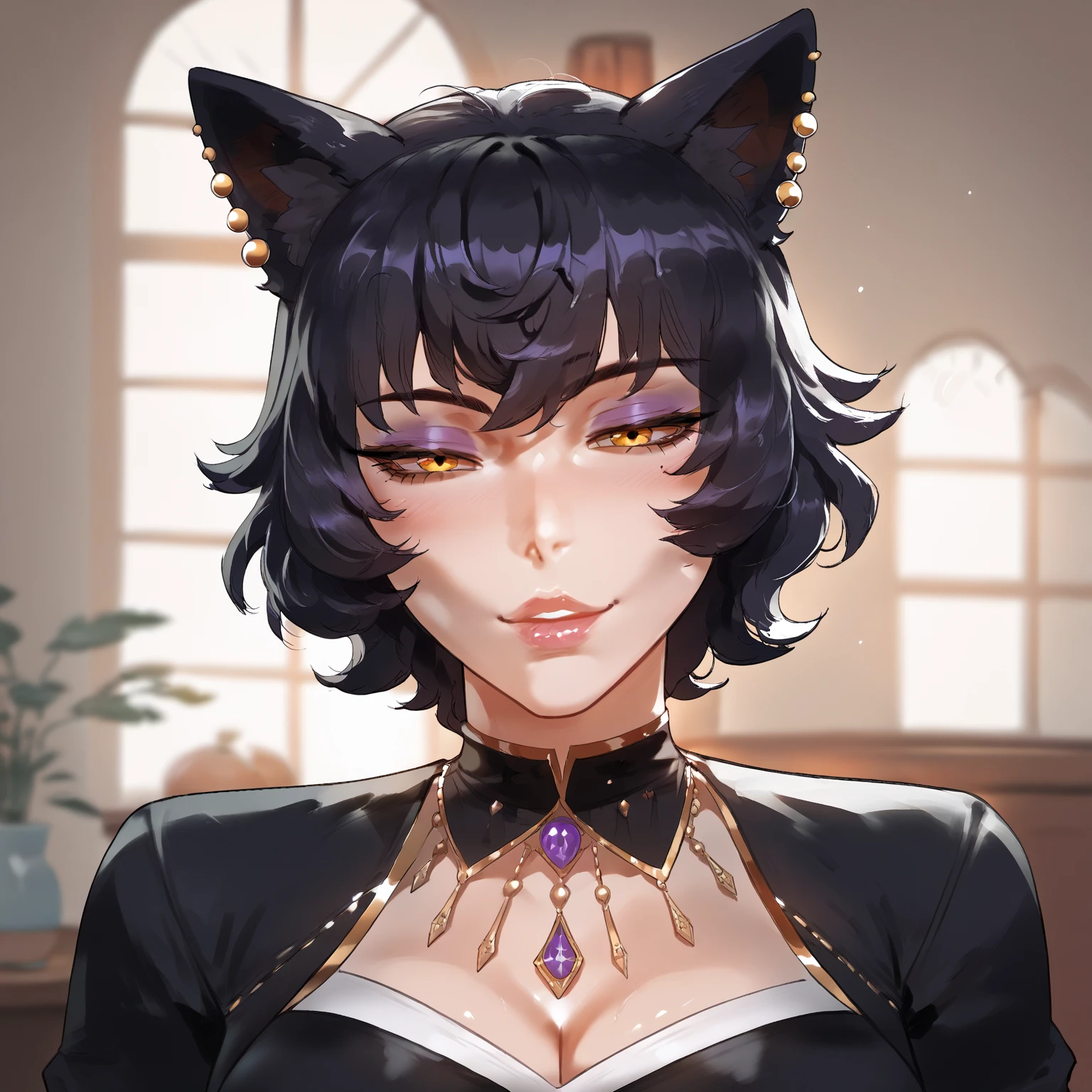 score_9_up, score_8_up, score_7_up,score_6_up, score_5_up, score_4_up, rating_explict, 1girl, kali belladonna from rwby, older woman,