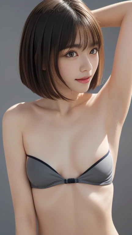 ((Small breasts:1.3))、 ((Bare Armpits:1.6))、( Black Strapless Micro Bikinis:1.7),( Sexy Poses:1.3)、Natural Shading、Japanese Idols)Serene and happy like a goddess、((( Exposing breasts、Nipples)))、((( between legs,Cracks)))、Gaze with your whole body 、((Small breasts:1.3))、Japanese Idols)Serene and happy like a goddess、((( Exposing breasts、Nipples)))、((( between legs,Cracks)))、Gaze with your whole body 、((Small breasts:1.3))、Natural Shading、((Japanese Idols))、Serene and happy like a goddess、((( Exposing breasts、Nipples)))、((( between legs,Cracks)))、Gaze with your whole body 、((:1.3))、Natural Shading、、Japanese Idols)Serene and happy like a goddess、((( Exposing breasts、Nipples)))、((( between legs,Cracks)))、Gaze with your whole body 、((((Beautiful bob cut))))、((White haired Japanese woman)))、(short bob cut:1.5)、masterpiece, Best Quality, 8k,  absurd, ( upper body:1.4),  beautiful girl,  Facial beauty,  I feel the audience , Laughter,  surreal,  high resolution on down,   photos inserted inside,  film grain, chromatic aberration,  sharp concentration,  high resolution on down,  face light,  Dynamic Lighting,  Movie Lighting,   Professional Shadow  ,  simple background , (dull grey background :1.4),  most detailed,  very detailed,  very detailed, finely, real skin, Gentle features,  Detailed Face and Eyes , Sharp Eye、Realistic student、(Korean、Japanese、Chinese:0.4)、(( Smooth Skin ))