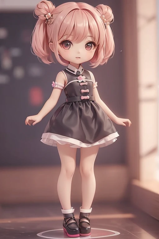 girl,full body,sweater,skirt,chibi