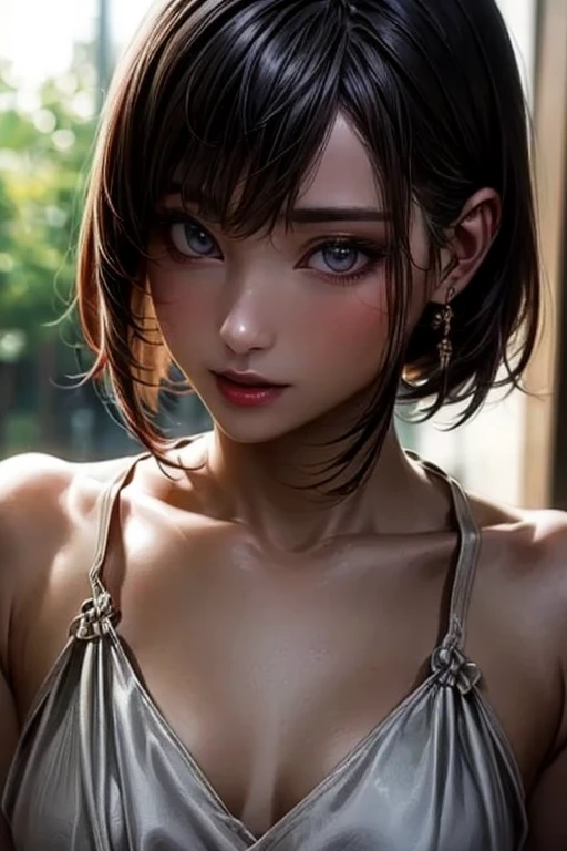 ((  top quality)), (超  high definitionです ), (  very detailed), (  detailed description  ), ((  best CG  )), ( Masterpiece ),  Ultra-detailed art , (  top quality, 8k, 32K), (  realistic  :1.2)、( high definition),   very pretty face and eyes ,  1 female ,   Thin Waist, Delicate body, (  top quality,   attention to detail,   rich skin details  ), (  top quality, 8k, Oil paints:1.2),   bright color、 Beautiful Japanese Women  、 detailed face  、(( random hairstyle :1.2)), (( Gravure Shooting :1.6,  daytime shooting :1.8, Outdoor)), ((Bright natural light:1.8)),