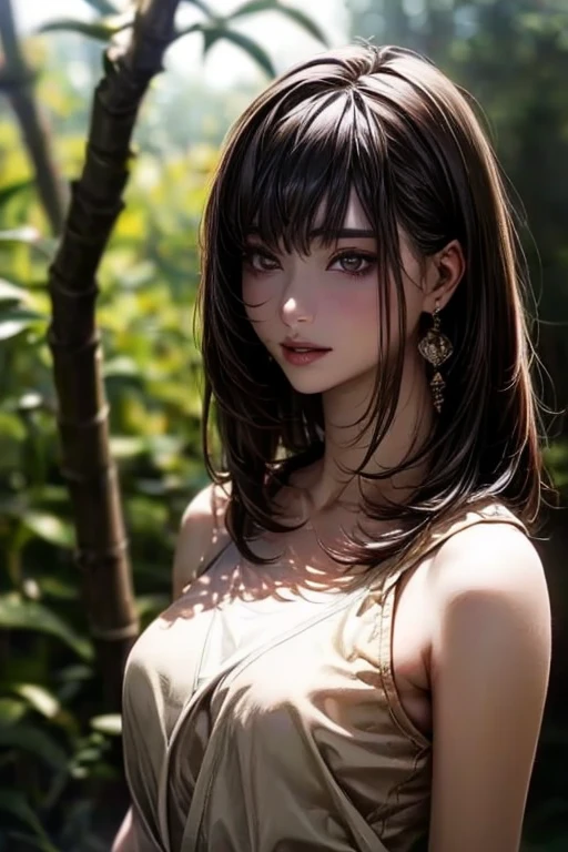 ((  top quality)), (超  high definitionです ), (  very detailed), (  detailed description  ), ((  best CG  )), ( Masterpiece ),  Ultra-detailed art , (  top quality, 8k, 32K), (  realistic  :1.2)、( high definition),   very pretty face and eyes ,  1 female ,   Thin Waist, Delicate body, ( attention to detail,   rich skin details  ), (  top quality, 8k, Oil paints:1.2),   bright color、 Beautiful Japanese Women  、 detailed face  、(( random hairstyle :1.2)), (( Gravure Shooting :1.6,  daytime shooting :1.8, Outdoor)), (((Bright natural light:1.2))),