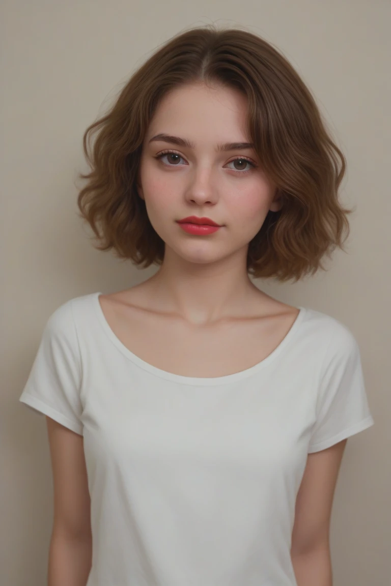 young, tween, cute, white, russian, brunette, luscious lips, red lips