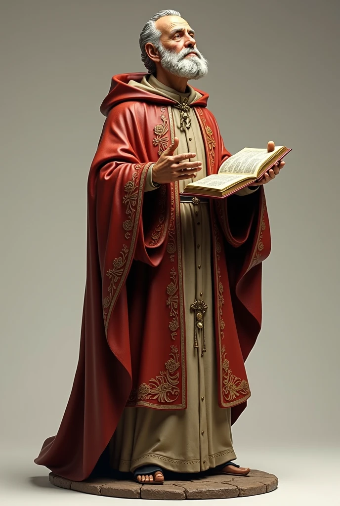 12th-century oil painting of the Bishop of Winchester, in the 12th-century, medieval bishop attire, big gold necklaces with a big diamond-encrusted cross, dark medieval catholic atmosphere, by greg rutkowski