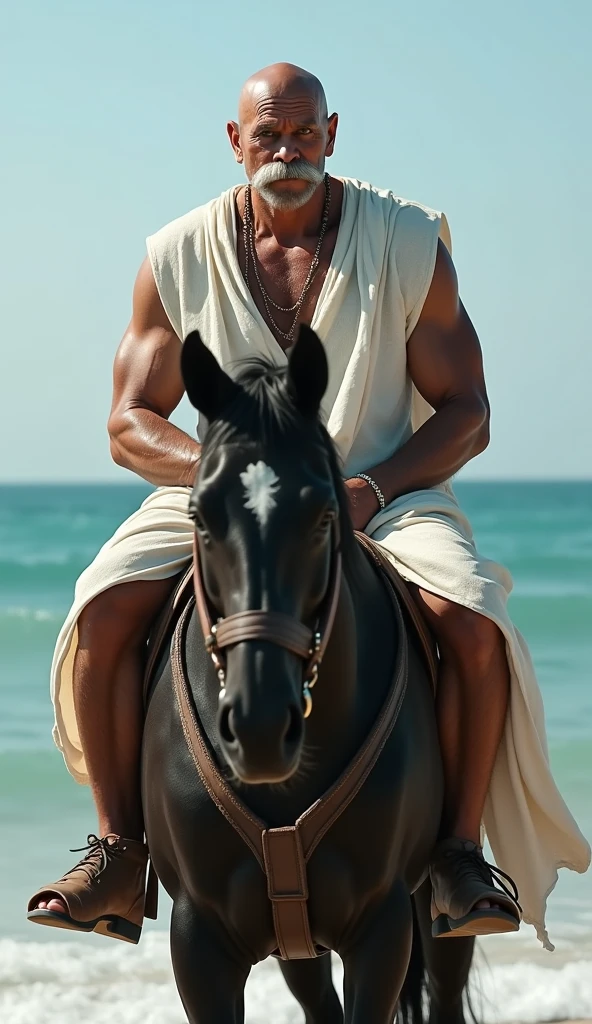 Two male muscular centaurs, two centaurs, two muscle men, short beard, short black hair, on rock, wallpaper 