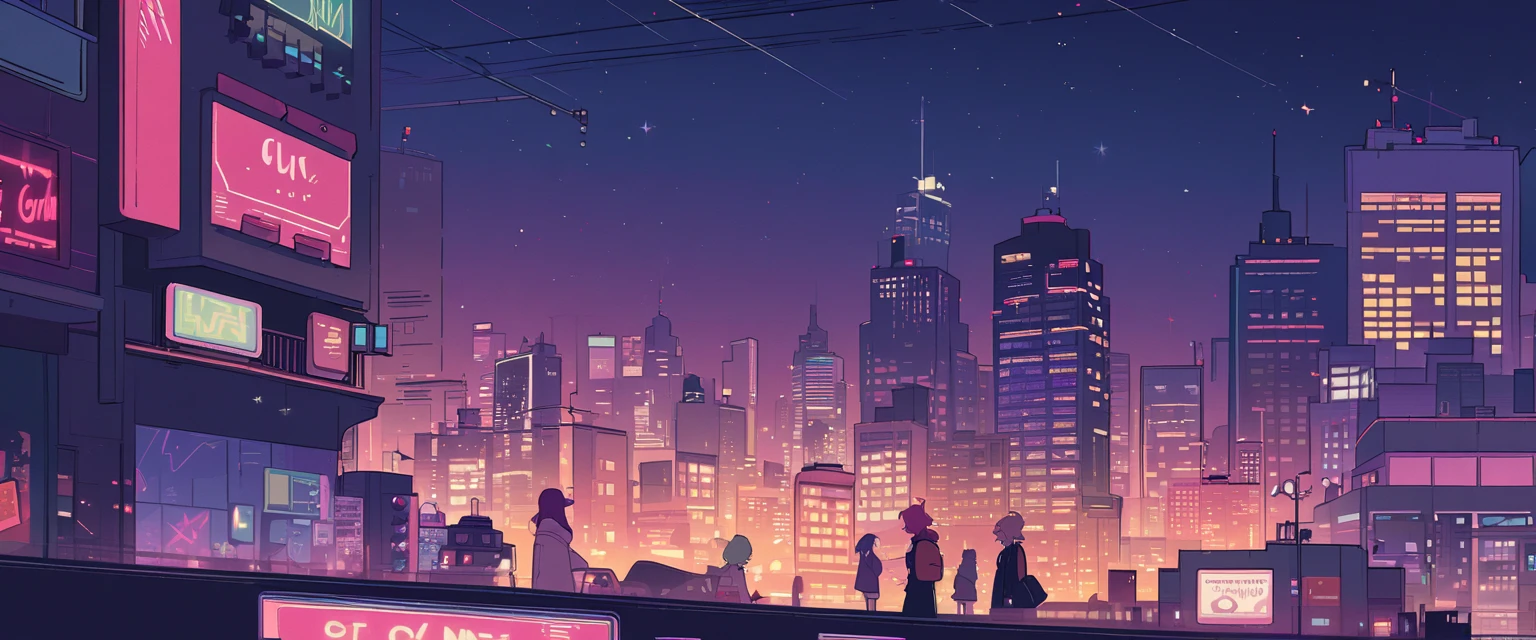 Lofi Night City with Coffee