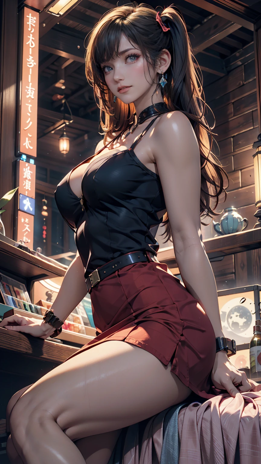 1girls, dancer,Delicate and beautiful face,Various hairstyles,full breast,Convex buttocks,Dance practice clothes,white stocking,perfectly proportioned, Detailed clothing details,夜晚,Inside the bar,Dance hall,Colored lights,Disco,Cinematic lighting, filmgrain, Fujicolor, light and darkcontrast, 8K, 巨作, Textured skin, Super detail, high detailes, High quality, high resolucion,
