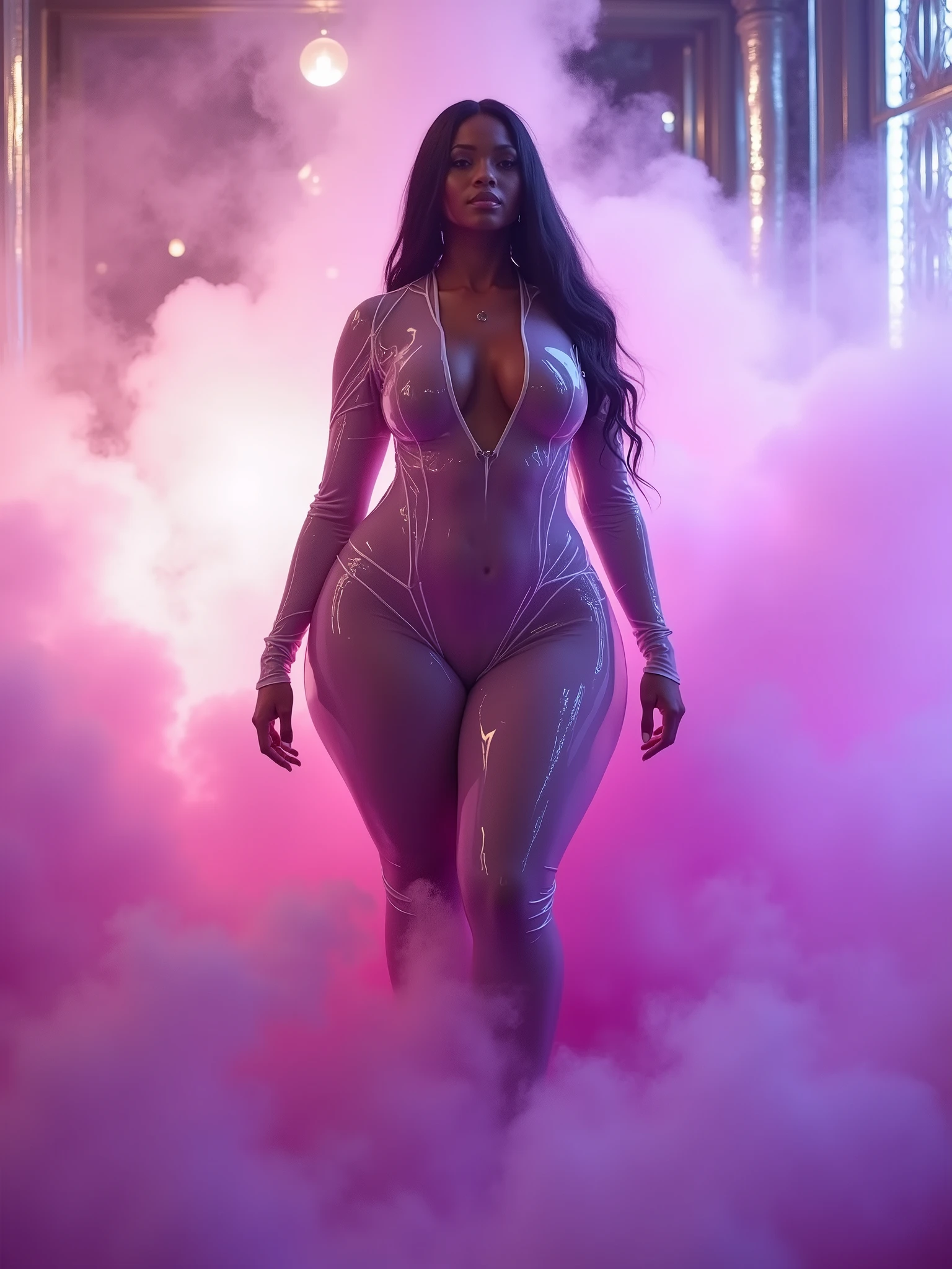 (Masterpiece, 4k resolution, ultra-realistic, very detailed), (White superhero theme, charismatic, there's a girl on top of town, wearing Spider-Man costume, she's a superhero), [ ((25 years), (long white hair:1.2), full body, (blue eyes:1.2), ((Spider-Man pose),show of strength, jumping from one building to another), ((sandy urban environment):0.8)| (cityscape, at night, dynamic lights), (full moon))] # Explanation: The Prompt mainly describes a 4K painting of ultra-high definition, very realistic, very detailed. It shows a superheroine at the top of the city, wearing a Spider-Man costume. The theme in the painting is a white superhero theme, the female protagonist has long white hair, is 25 years old and her entire body is shown in the painting. In terms of portraying the actions of superheroines, spiders are employed