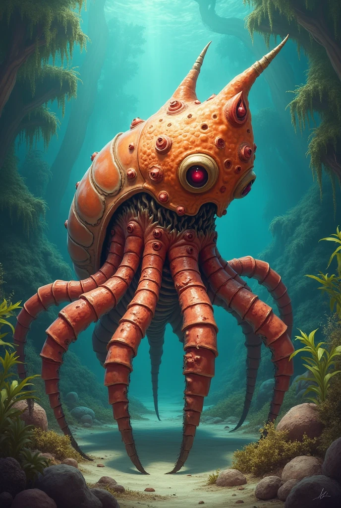 Make the krusty crustacean with the name lux