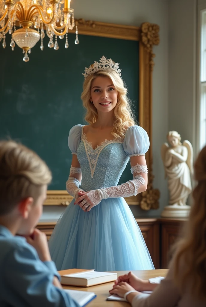 AnnaSophia Robb dressed as a fairy tale princess smiling