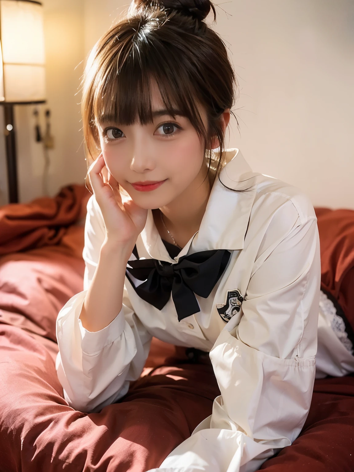(Best-quality, Masterpiece, Ultra-High-Resolution, (Photorealistic:1.4), Raw Photo, depth of field, professional lighting, perfect anatomy, extremely details), 1girl, 15-years-old, the most famous Japanese idol, sitting on sofa at living room, wearing pajamas with cute-design, ((((feeling very strong sexual arousal and very strong sexual pleasure):1.3))), ((extremely cute face like the most popular Japanese idol, ((extremely cute and extremely big black-eyes)), extremely cute hair, extremely cute skins)), extremely cute long-eyelashes, extremely cute lips, looking at viewer, ((detailed pajamas-with-cute-design))