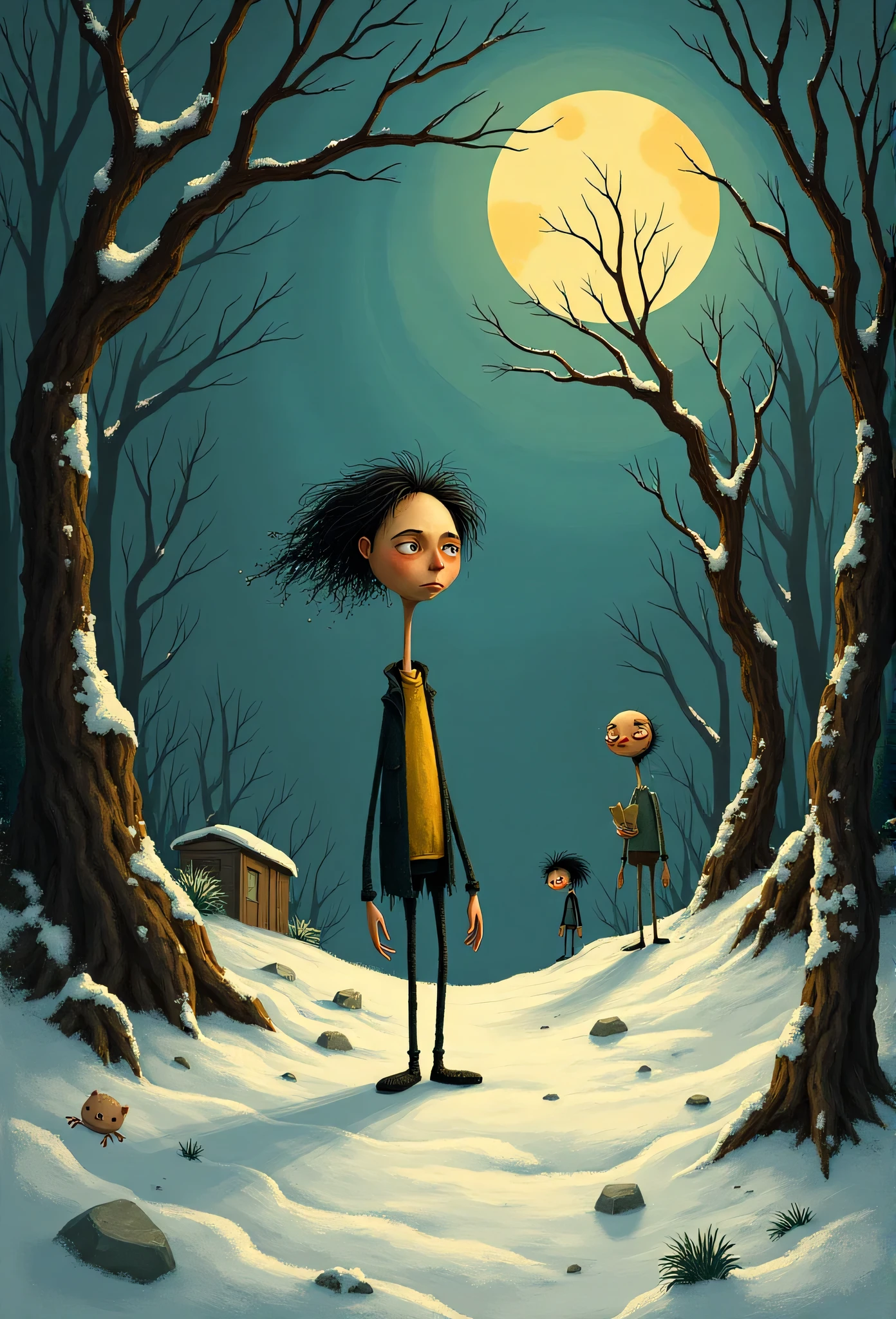 calendar november snow 2024 Tim Burton Coraline