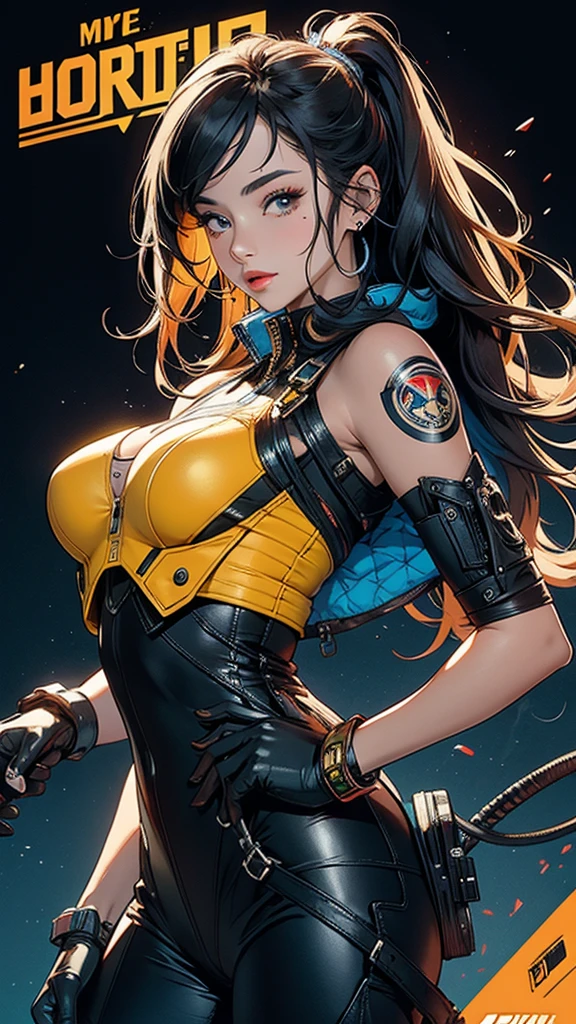 Step into the captivating universe of Cowboy Bebop and envision a scene where Faye Valentine, the iconic femme fatale, stands before you, her gun aimed with precision. Picture her in her signature attire, adorned in a sleek yellow bodysuit that accentuates her curves, while her iconic bando adds a touch of rebellion. Don't forget her stylish sunglasses, reflecting the intensity of her gaze as she locks eyes with the viewer. Capture the essence of anime style with intricate details, from the tousled strands of her hair to the subtle creases in her clothing. Utilize the SDXL format to ensure unparalleled clarity and resolution, allowing every aspect of Faye's character to come to life with stunning realism. Immerse yourself in the dynamic world of Cowboy Bebop as you create a striking portrayal of Faye Valentine, ready to take on any challenge with unwavering confidence. | ((handgloves):1.2) | (anatomical correctness), (perfect_fingers), (perfect_legs), (perfect_hands), (perfect_composition, perfect_design, perfect_layout, perfect_detail, ultra_detailed), ((enhance_all, fix_everything)), More Detail, Enhance.