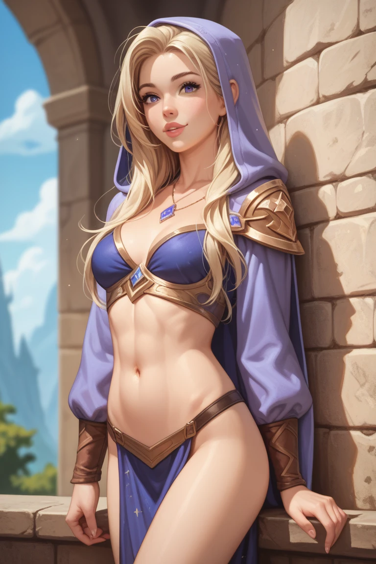 Magical scantily clad sexy warrior